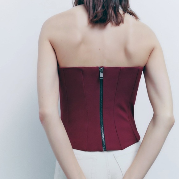 ZARA BLOGGERS FAVORITE SWEETHEART NECKLINE BUSTIER - Picture 17 of 17